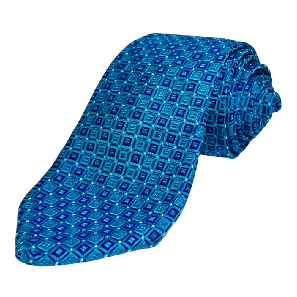 MEN'S NECKTIE - RESILIO { Total Length : 57 ¼  } BLUE